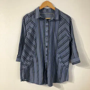 스트라이프 셔츠 상의 여성용