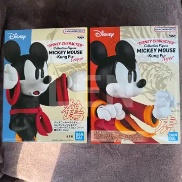 미키마우스 쿵푸 호랑이 포즈 학 포즈 피규어 2개 세트 1