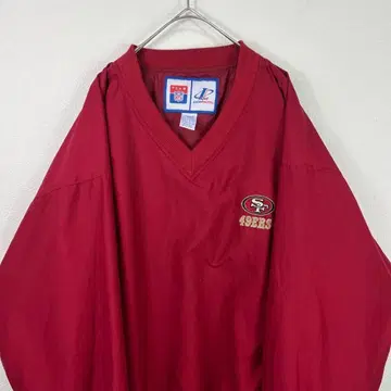 00s 프로팀 나일론 풀오버 나일론 자켓 빨간색