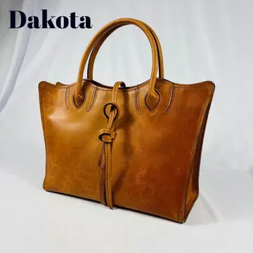 Dakota 프린세스 트라야 가죽 핸드백 카멜 일본제 자립
