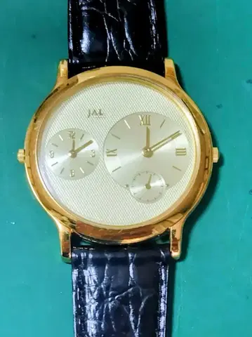 JAL 듀얼 타임 손목시계