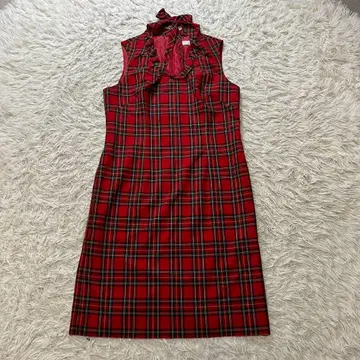 AL DI LA (알디라) 여성용F 슬리브리스 체크 원피스