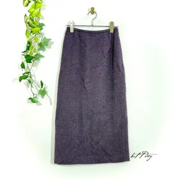 23구 ONWARD 울 롱 스커트 퍼플 보라색 32 XS 상당