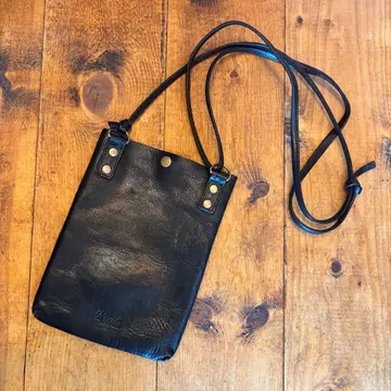 [ 새상품급 ] Real 가죽 사코슈 세로형 블랙 일본제 남성용 여성용