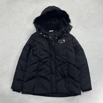 레어 헬로키티 산리오 다운 자켓 퍼 페더 후드