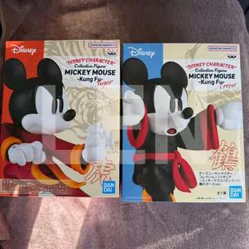 미키마우스 쿵푸 호랑이 포즈 학 포즈 피규어 2체 세트 2