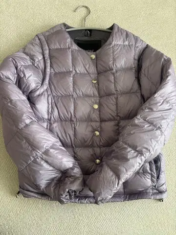 TAION EXTRA 다운 자켓 연보라 ASIA S