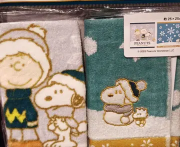 USJ 스누피 2025 크리스마스 미니 타월 세트