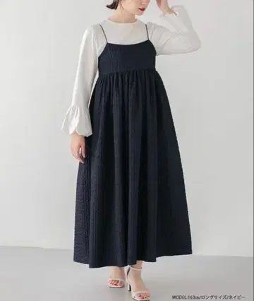 Fit more 자카드 플레어 원피스