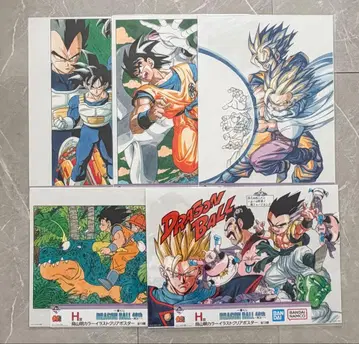 제일복권 드래곤볼 40th 그 첫 번째 H상 클리어 포스터 5종 세트