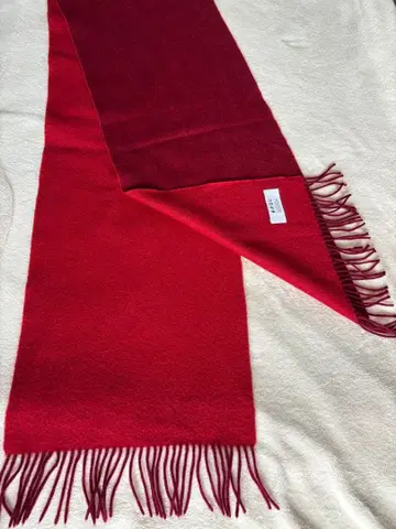 미츠코시 이세탄 BPQC 캐시미어 100% 머플러 빨간색