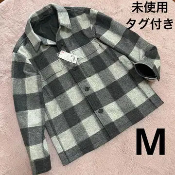 새상품 UNIQLO 유니클로 체크 오버 셔츠 자켓 M