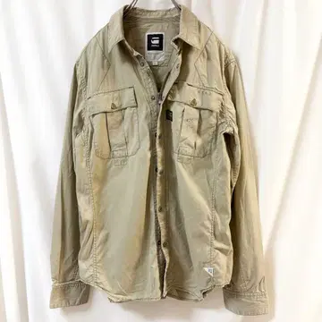 셔츠 자켓 카키 M 사이즈 긴팔 밀리터리풍 G-STAR RAW