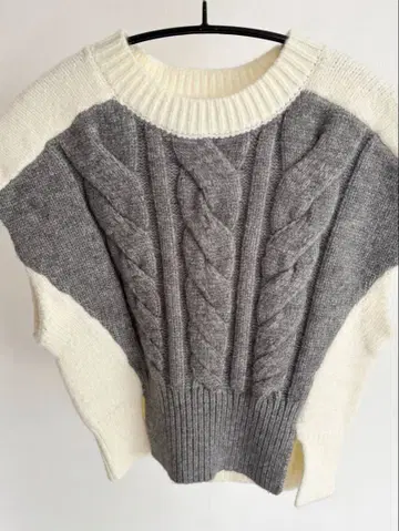 ZARA 새상품급 케이블 짜임 오버 사이즈 니트 베스트