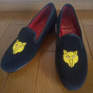 Tricker's FOX Velvet 슬립온 블랙 23.0~23.5cm