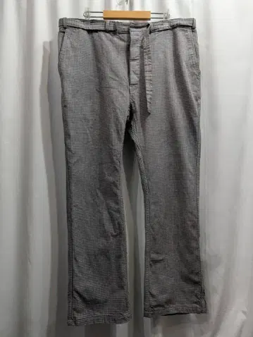 Vintage 독일 하운드투스 체크 염색 가공 코크 팬츠 XL 상당