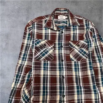 아르카자 두꺼운 플란넬 셔츠 사이즈 L 면 100%