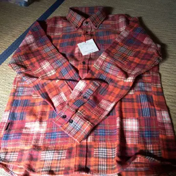 INSPIRE 체크 무늬 긴팔 셔츠 L 사이즈