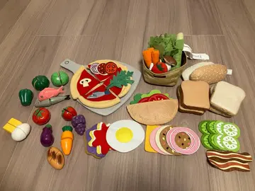 이케아 소꿉놀이 천 야채 피자 샌드위치
