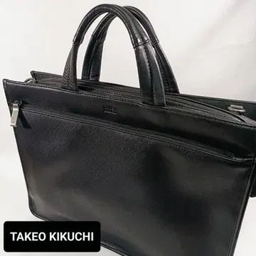 새상품급 TAKEO KIKUCHI 비즈니스 백 블랙