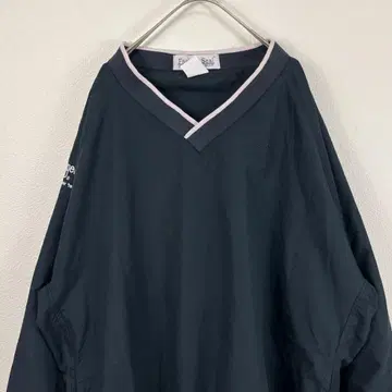 USA 구제 의류 Fashion Seal 나일론 풀오버 베이지 블랙