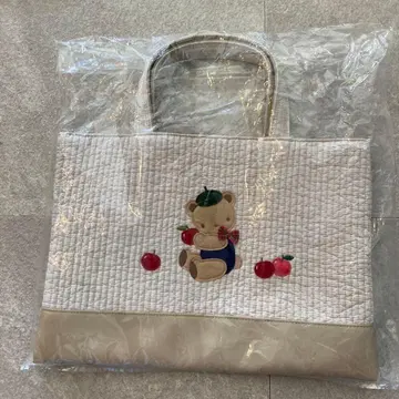 미사용 새상품 pionunnal x familiar 백 베이지 밀크