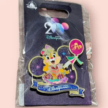 홍콩 디즈니랜드 20주년 핀 배지 클라리스