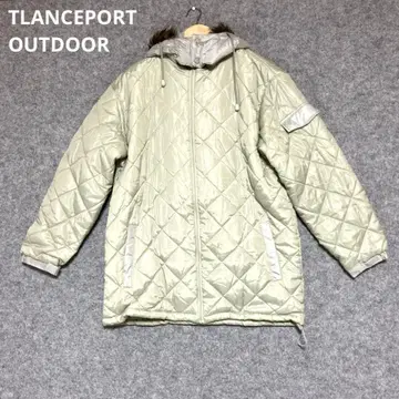 TLANCEPORT OUTDOOR 옅은 그린 퀼팅 자켓