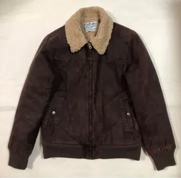 Wrangler 보아 자켓 구제 의류 브라운