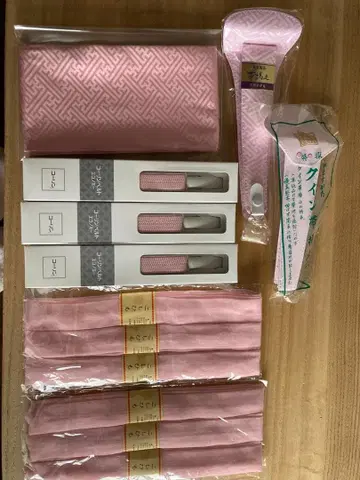 핑크 기모노 잡화 세트