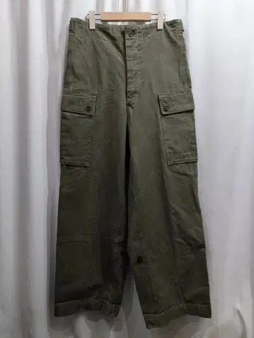 50s 1959년 네덜란드군 더블 페이스 카고 팬츠 78 x 80