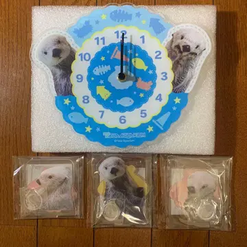 캡슐 복권 x 토바 수족관 아크릴 시계 펜 스탠드