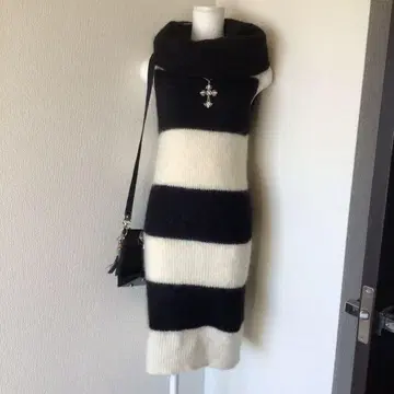 y2k 00s archive 그런지 모헤어 울 니트 원피스 geek