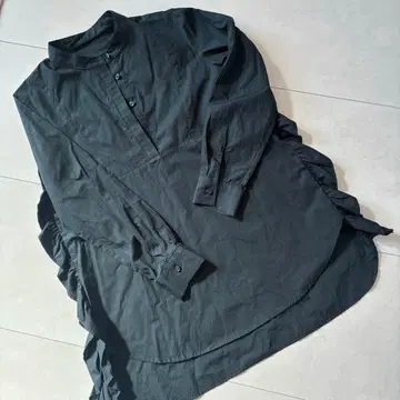 fennel 프릴 셔츠 블라우스 블랙