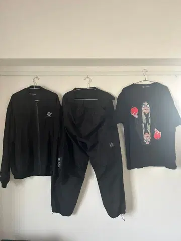 3종 세트 백설공주 MA-1 팬츠 티셔츠 세트