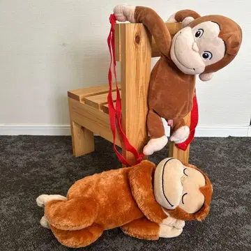 호기심 많은 조지 봉제 인형 백팩