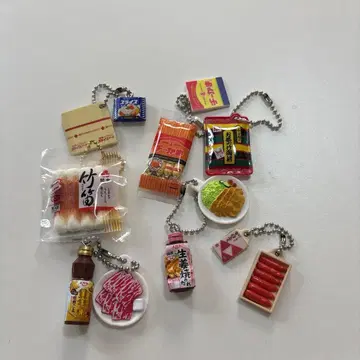 미니어처 식품 키링 세트