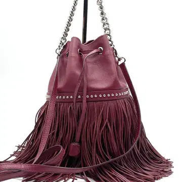 컨디션 최상 J&M DAVIDSON 숄더백 카니발 체인 가죽