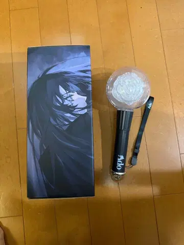 Ado 마즈 응원봉 블랙 파랑 라이트 스트랩 포함