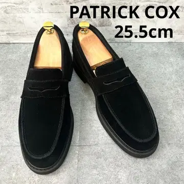 패트릭 콕스 블랙 스웨이드 로퍼 25.5cm