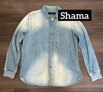 Shama 빈티지 가공 데님 셔츠