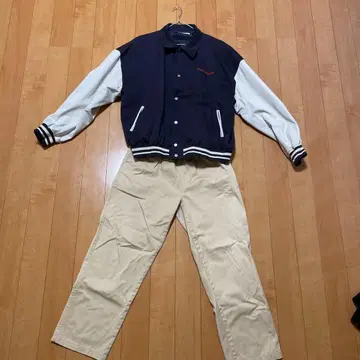 WEGO FreshAvenue 바시티 자켓 네이비/화이트