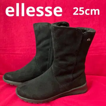 [ ellesse ] 블랙 어그 부츠 지퍼 포함