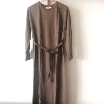 새상품급 MNC APPAREL 브라운 니트 롱 원피스 한국 브라운