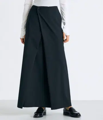 EDITON 울 트로피컬 랩 롱 스커트