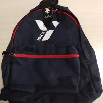 택 포함 미사용 새상품 데상트 로고 네이비 럭색