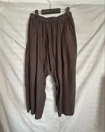 미즈이로 인드 와이드 팬츠 브라운