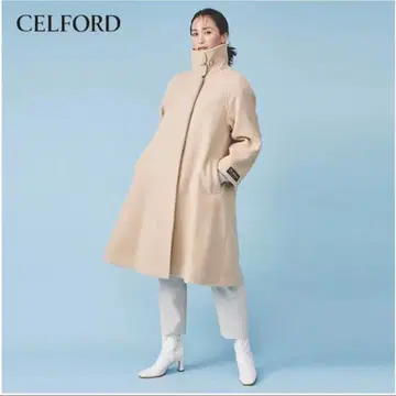 CELFORD milior 셀포드 A라인 스탠드 카라 코트