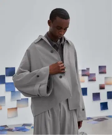 HARE DABO 루즈 슬리브 블루종 s 사이즈