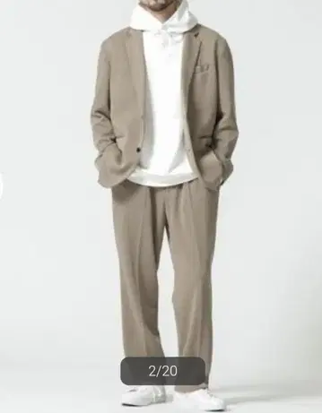 NANO UNIVERSE 사슴 무늬 본딩 셋업 캐주얼 수트